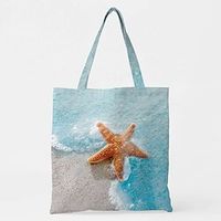Unisex 3D Print Shoulder Bag Oxford Cloth Animal Shopping Daily Blue Lightinthebox - thumbnail