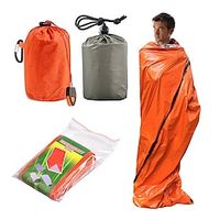 Sleeping Bag Outdoor Camping Rectangular for Adults 15-25 °C Single T / C Cotton Windproof Rain Waterproof Ultra Light (UL) Breathable Durable / All Seasons for Camping / Hiking Climbing Beach miniinthebox - thumbnail