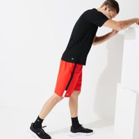 Men's Lacoste SPORT Branded Contrast Striped Light Shorts - thumbnail