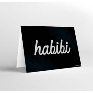 Mukagraf Habibi Latin Mini Greeting Card (10.3 x 7.3cm)