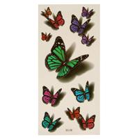 3D Butterfly Temporary Tattoo Sticker