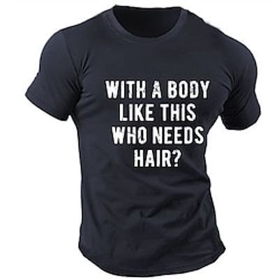 Letter Black Blue Army Green T shirt Tee Men's Graphic Cotton Blend Shirt Sports Classic Shirt Short Sleeve Comfortable Tee Sports Outdoor Holiday Summer Fashion Designer Clothing S M L XL XXL XXXL Lightinthebox