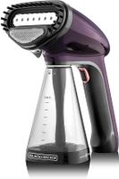 Black+Decker Portable Garment Steamer With Universal Bottle Adaptor, 1500W, Dark Purple, HST1500-B5