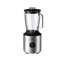 Braun Powerblend 3 800W Glass Jug Metal Blender 1.5L (JB3273Metal) - Black/Silver - thumbnail