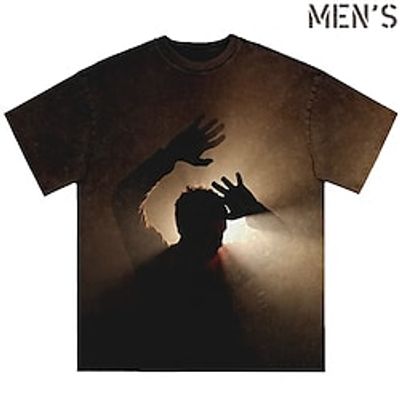 Men's T shirt Tee Tee Graphic Human Crew Neck Clothing Apparel 3D Print Outdoor Casual Short Sleeve Print Vintage Fashion Designer Lightinthebox