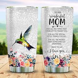 Watercolor Tumbler 20oz Stainless Steel Insulated Tumblers Coffee Travel Mug Cup Gift for Birthday Mother's Day gift Lightinthebox