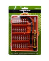 Terminator Screw Driver 33 Piece Precision Set With 8mm Flexi