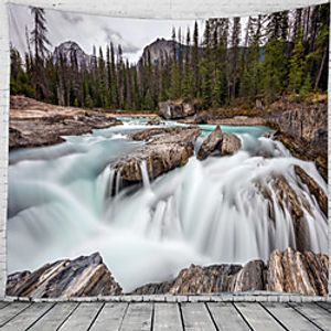 Majestic Waterfall Scenery Wall Tapestry Art Decor Blanket Curtain Hanging Home Bedroom Living Room Decoration Lightinthebox
