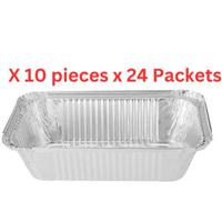 Hotpack Aluminium Container Base With Lid - 10 Pieces