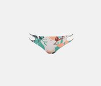 Womens Atlas Cut Out Bikini Bottom  Peach/Green Combo - thumbnail