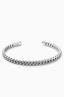Cuban Cuff Bracelet in Sterling Silver - thumbnail