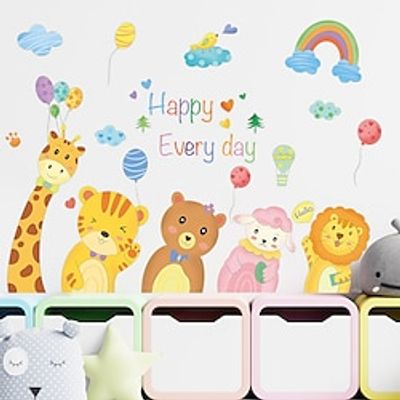 Animals / Cartoon Wall Stickers Bedroom / Kids Room  kindergarten, Removable / Pre-pasted PVC Home Decoration Wall Decal 1pc miniinthebox