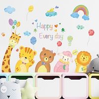 Animals / Cartoon Wall Stickers Bedroom / Kids Room  kindergarten, Removable / Pre-pasted PVC Home Decoration Wall Decal 1pc miniinthebox - thumbnail