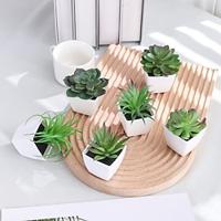 6pcs/set Home Desktop Decorative Artificial Plants, Evergreen Potted Plants Suitable for Living Room, Bedroom, Dining Room, Office, Desktops, Window Sills Decoration - Year-round Use Lightinthebox