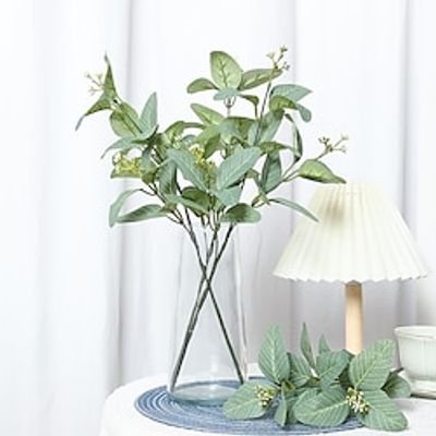 3pcs Eucalyptus Artificial Flowers Fake Flowers for Decoration Flower Photography Props Wedding Home Decor Green Lightinthebox 3pcs Eucalyptus Artificial Flowers Fake Flowers for Decoration Flower Photography Props Wedding Home Decor Green Lightinthebox