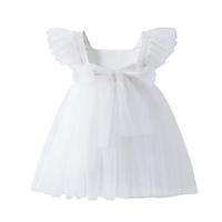 Toddler Girls Vintage Party Dress Ruffled Sleeve A-Line Tulle Flower Girl Dresses for Wedding Birthday Lightinthebox