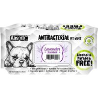 Absorb Plus Antibacterial Pet Wipes Lavender 80 Sheets - thumbnail