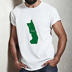 Men's Unisex Tee T shirt Hot Stamping Graphic Prints Plus Size Print Short Sleeve Casual Tops Cotton Basic Fashion Designer Big and Tall White Lightinthebox
