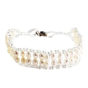 Women's Double Row Pearl Bracelet with Plastic Chain miniinthebox