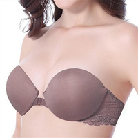 Invisible Crisscross Front Closure Skidproof Lace Strapless