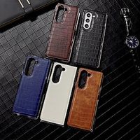 Phone Case For Samsung Galaxy Z Fold 5 Back Cover Shockproof Retro TPU PU Leather miniinthebox