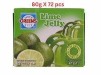 Green's Jelly Lime (Pack Of 6 X 12 X 80g)