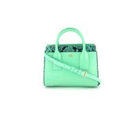 Womens Snake Print Crossbody Bag  Mint - thumbnail