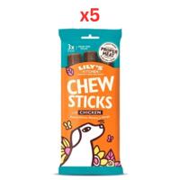 Lily's Kitchen Dog Chew Sticks with Chicken Dog Treats 120G (Pack Of 5)