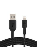 Belkin Cable Braided USB-A to Lightning 0.15 Meter Black