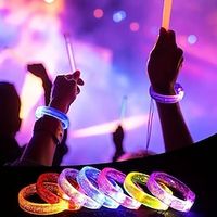 3/5/10PC Glow Bracelet Glow Stick Bracelet Bulk New Year's Eve Party Supplies Gifts 2023 Glow In The DarkLED Bracelet Glow Toys Neon Party Favors Carnival Birthday Wedding New Year Party Game Gifts miniinthebox
