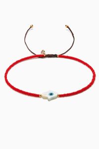 Handmade Beaded Bracelet with Charm Accent