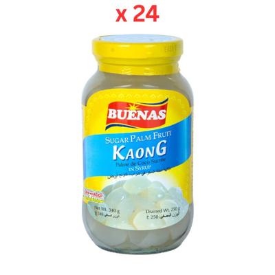 Buenas Sugar Palm Fruit White 340Gm Pack of 24
