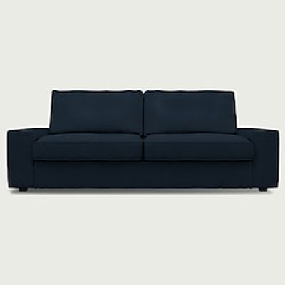IKEA Kivik 3 Seat Sofa Cover Cotton Twill Regular Fit With Piping Machine Washable miniinthebox