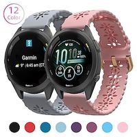 Watch Band for Garmin Forerunner 265S 255S Venu 3S 2S Vivoactive 4S 3S 2S Vivomove 3S 18mm Silicone Nylon Replacement  Strap Waterproof Adjustable Breathable Sport Band Wristband Lightinthebox - thumbnail