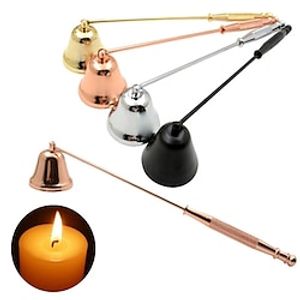 Stainless Steel Smokeless Candle Wick Bell Snuffer Home Hand Put Off Tool Kit Candle Accessories Holders Lightinthebox