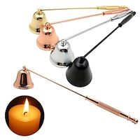 Stainless Steel Smokeless Candle Wick Bell Snuffer Home Hand Put Off Tool Kit Candle Accessories Holders Lightinthebox - thumbnail