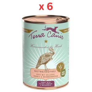 Terra Canis Grain Free Turkey Dog Wet Food - 6 X 400G