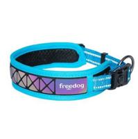 Freedog Boreal Reflective Collar For Dogs - Medium Capri/Blue