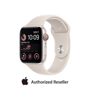 Apple Watch SE (2023) | GPS + Cellular | 40mm Starlight Aluminum Case | Starlight Sport Band (Regular) | Middle East Version