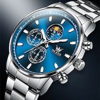 New Olevs Brand Men'S Watches Luminous Calendar Week Display Chronograph Multifunction Quartz Watch Waterproof Sports Men'S Watches miniinthebox - thumbnail