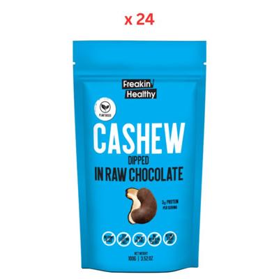 Freakin Healthy Roasted Cashew Dipped in Raw Chocolate 24X100G