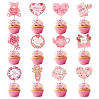 36pcs/set Mother s Day Cake Decorations Baking Inserts and Flags with Mother s Day Theme Party Supplies for Baking and Decorating Lightinthebox