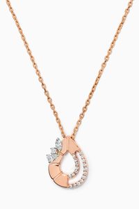 LUST Necklace with Diamonds in 18kt Rose Gold