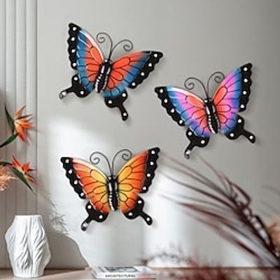 1pc Butterfly Metal Wall Art Outdoor Decor 11 Inch Rust Proof Wall Sculpture Ideal For Garden, Home, Farmhouse, Patio And Bedroom miniinthebox
