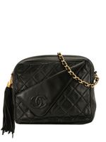 Chanel Pre-Owned diamond quilted flap shoulder bag - Black