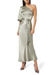 La Lune One-Shoulder Bias Dress
