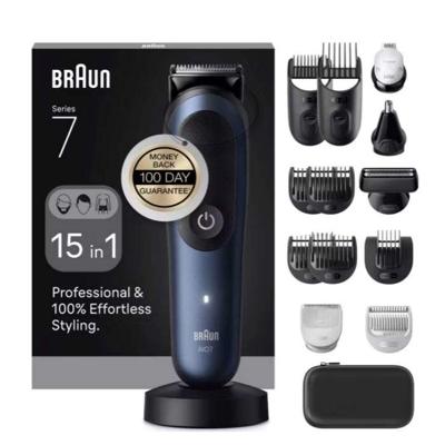 Braun All-In-One Series 7, 15-In-1 Grooming Kit ProBlade, AutoSense, Black - AIO7580