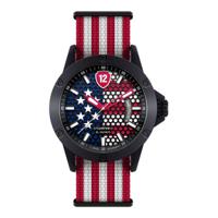 Twelve WUSA1L USA Themed Unisex Wristwatch - Large - 44mm