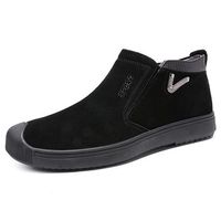 Men Suede Plush Lining Casual Boots