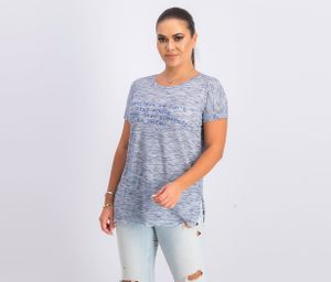 Womens Graphic Top  Navy